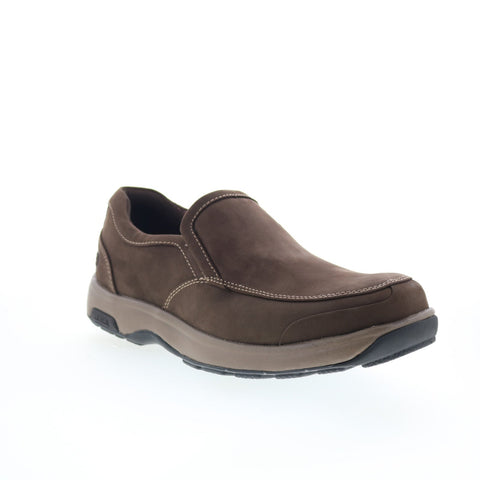 Dunham Battery Park Mens Brown Extra Extra Wide 6E Loafers Casual Shoes