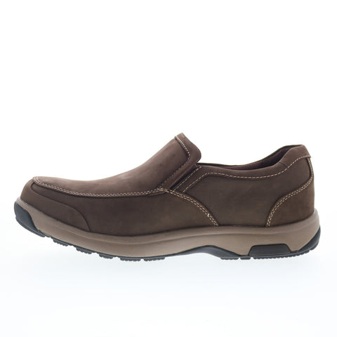 Dunham Battery Park Mens Brown Extra Extra Wide 6E Loafers Casual Shoes