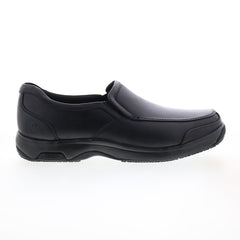 Dunham Battery Park Service Mens Black Extra Wide Loafers Casual Shoes