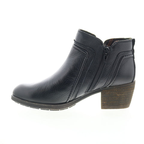 Cobb Hill Anisa V-Cut CH6159 Womens Black Leather Ankle & Booties Boots