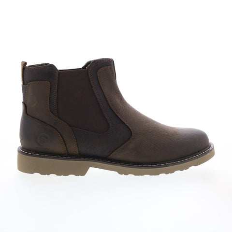 Dunham Jake Chelsea CH6619 Mens Brown Wide Leather Slip On Chelsea Boots