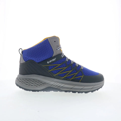 Hi-Tec Demolisher Mid CH80046M-DM Mens Blue Synthetic Lace Up Hiking Boots