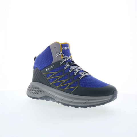 Hi-Tec Demolisher Mid CH80046M-DM Mens Blue Synthetic Lace Up Hiking Boots