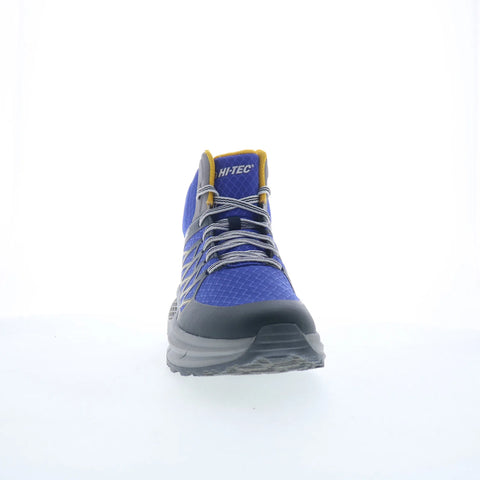 Hi-Tec Demolisher Mid CH80046M-DM Mens Blue Synthetic Lace Up Hiking Boots