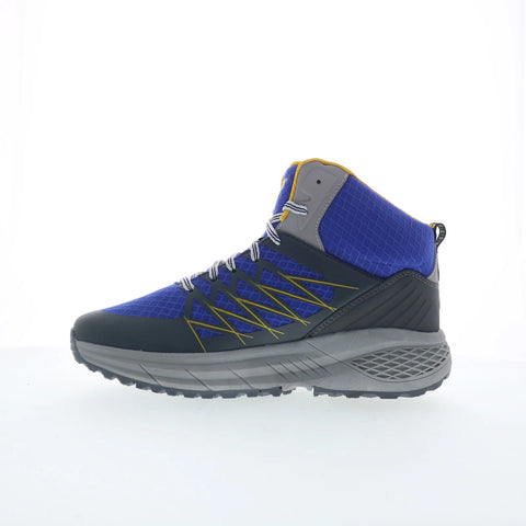 Hi-Tec Demolisher Mid CH80046M-DM Mens Blue Synthetic Lace Up Hiking Boots