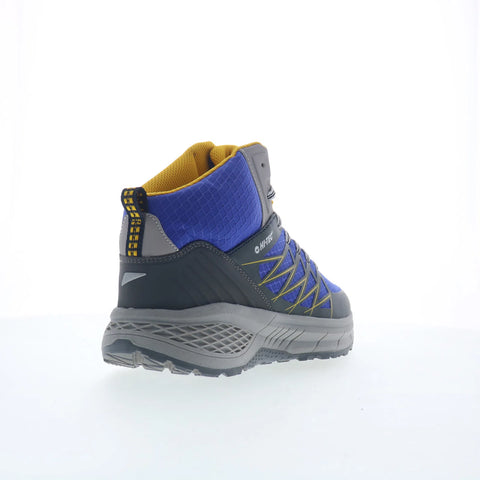 Hi-Tec Demolisher Mid CH80046M-DM Mens Blue Synthetic Lace Up Hiking Boots