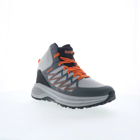Hi-Tec Demolisher Mid CH80046M-VSO Mens Gray Synthetic Lace Up Hiking Boots