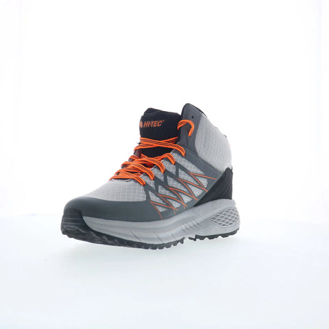 Hi-Tec Demolisher Mid CH80046M-VSO Mens Gray Synthetic Lace Up Hiking Boots