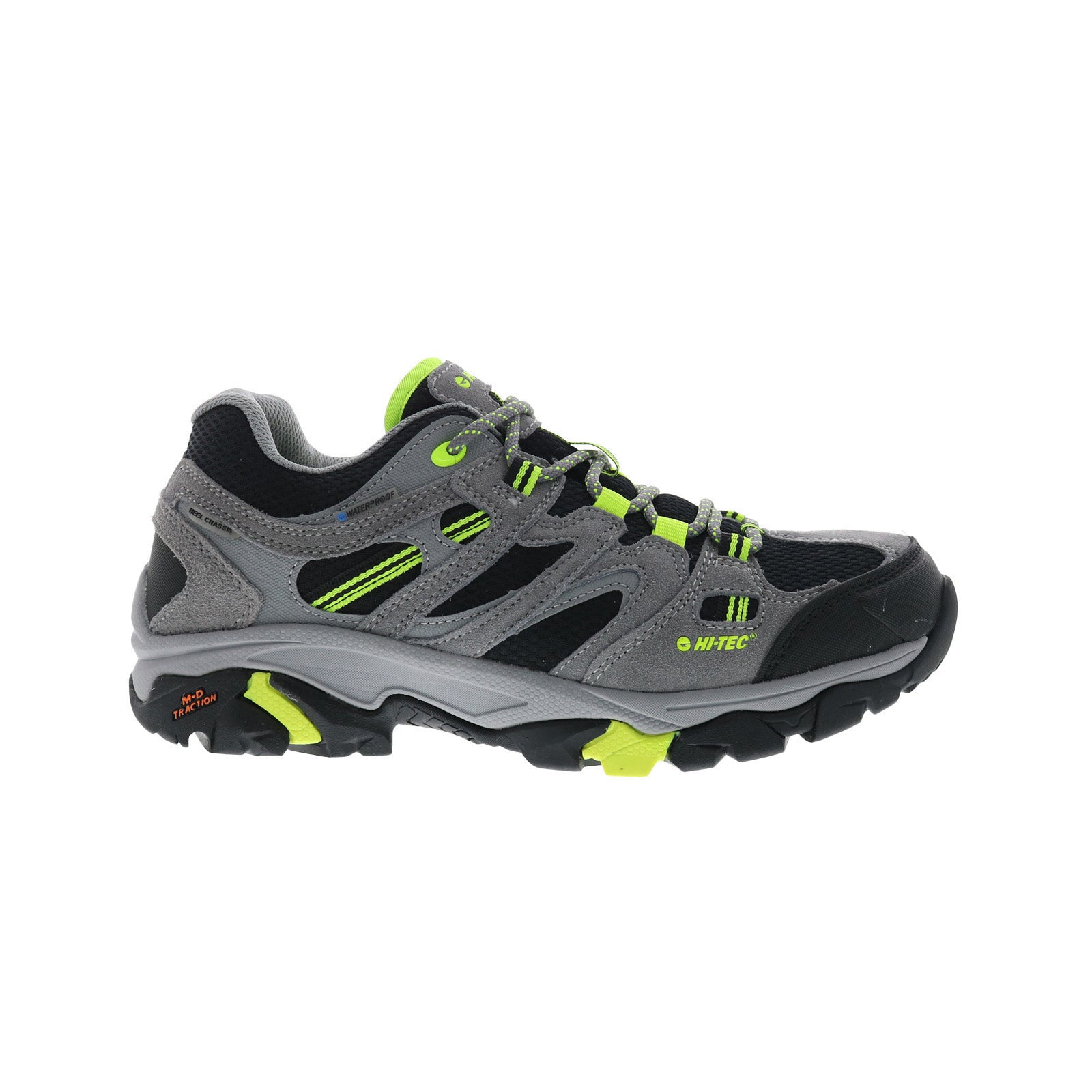 Hi-Tec Apex Low WP CH80047M-NY Mens Gray Suede Lace Up Hiking