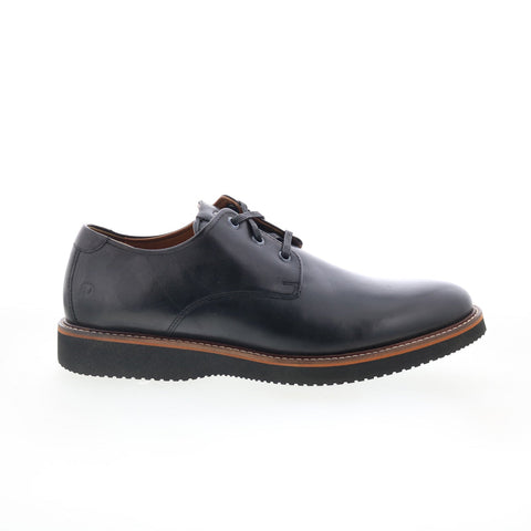 Dunham Clyde Plain Toe CH9100 Mens Black Oxfords & Lace Ups Plain Toe Shoes