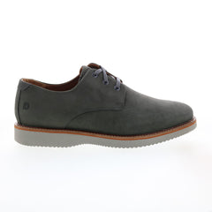 Dunham Clyde Plain Toe CH9102 Mens Gray Wide Nubuck Oxfords Plain Toe Shoes