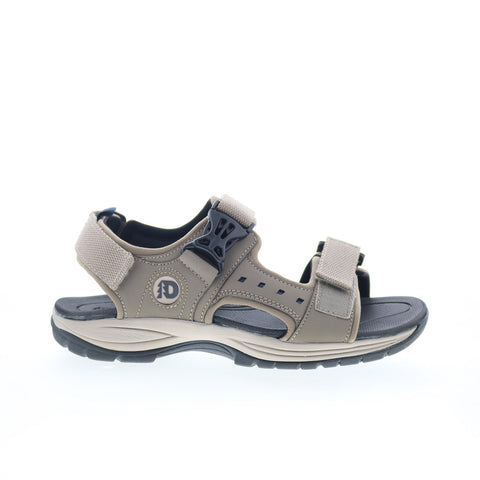 Dunham Nolan Water Friendly CH9114 Mens Gray Leather Sport Sandals Shoes