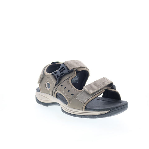 Dunham Nolan Water Friendly CH9114 Mens Gray Leather Sport Sandals Shoes