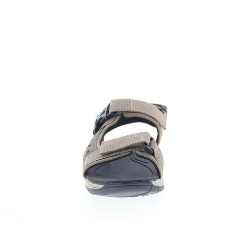 Dunham Nolan Water Friendly CH9114 Mens Gray Leather Sport Sandals Shoes