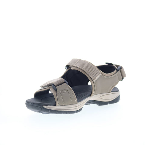 Dunham Nolan Water Friendly CH9114 Mens Gray Leather Sport Sandals Shoes