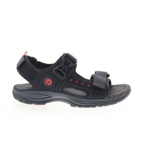 Dunham Nolan Water Friendly CH9116 Mens Black Leather Sport Sandals Shoes