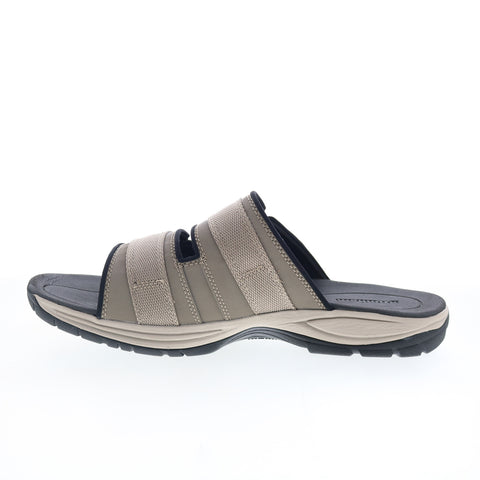 Dunham Newport Slide Water Friendly Mens Brown Extra Wide 4E Sandals Shoes
