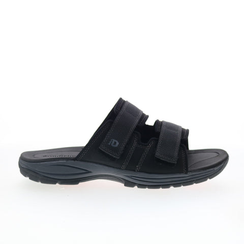 Dunham Newport Slide Water Friendly Mens Black Extra Wide 4E Sandals Shoes