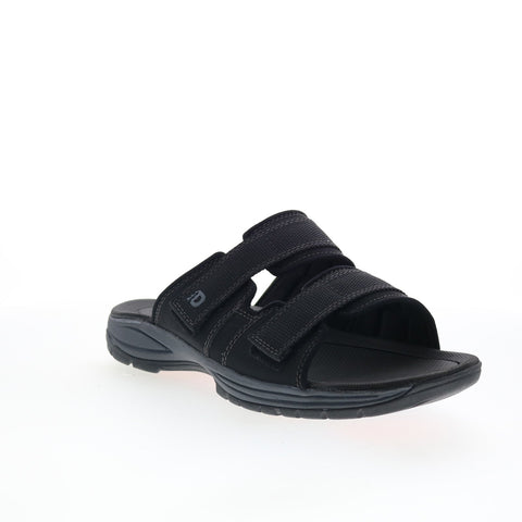 Dunham Newport Slide Water Friendly Mens Black Extra Wide 4E Sandals Shoes