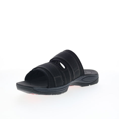 Dunham Newport Slide Water Friendly Mens Black Extra Wide 4E Sandals Shoes