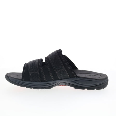 Dunham Newport Slide Water Friendly Mens Black Extra Wide 4E Sandals Shoes