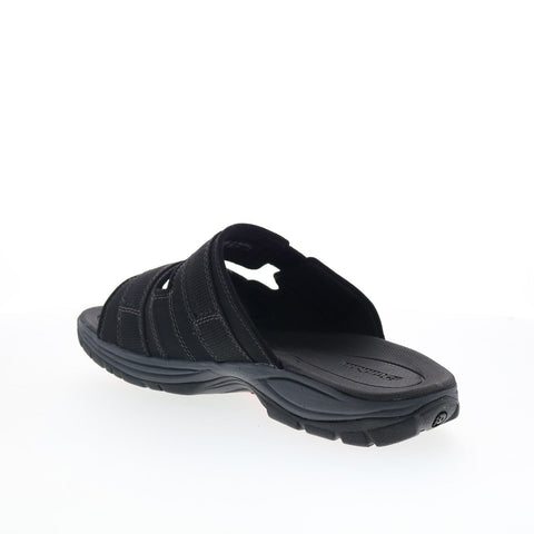 Dunham Newport Slide Water Friendly Mens Black Extra Wide 4E Sandals Shoes