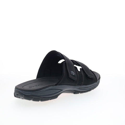 Dunham Newport Slide Water Friendly Mens Black Extra Wide 4E Sandals Shoes