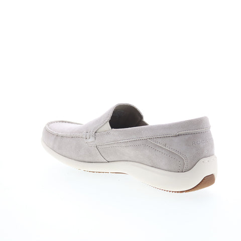 Rockport Trenton Venetian CI8850 Mens Gray Loafers & Slip Ons Casual Shoes