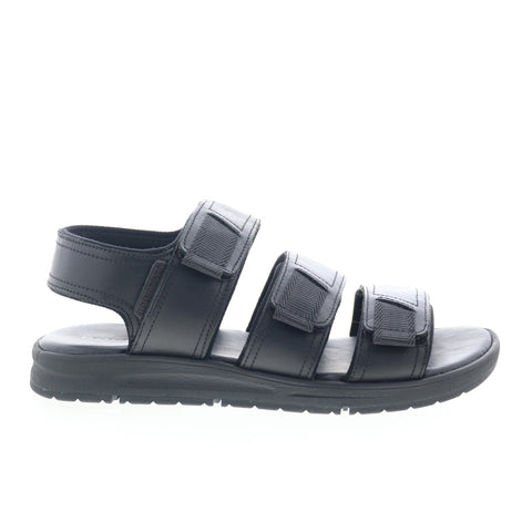 Rockport LB M Dress 3 Band CH9925 Mens Black Wide Leather Sport Sandals Shoes