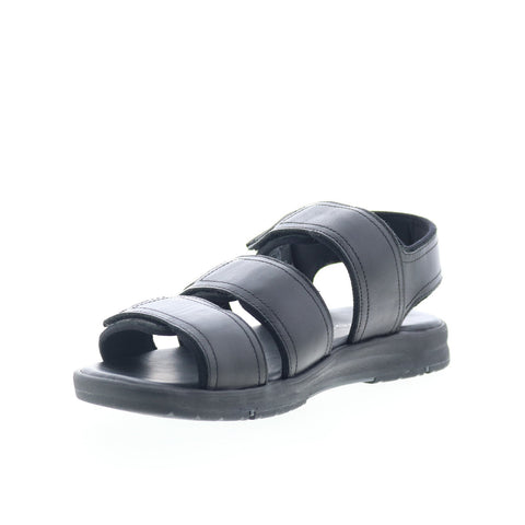 Rockport LB M Dress 3 Band CH9925 Mens Black Wide Leather Sport Sandals Shoes