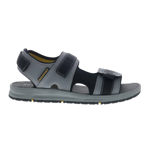 Rockport Lucky Bay Sport 3 Strap CH9930 Mens Gray Sport Sandals Shoes