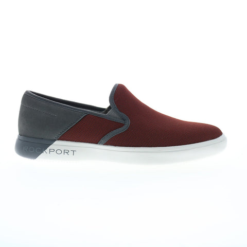 Rockport Colle Mesh Slip On CH9999 Mens Red Wide Lifestyle Sneakers Shoes
