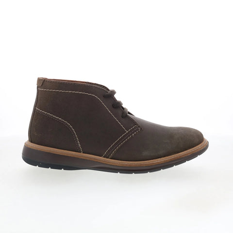 Clarks Chantry Mid 26167709 Mens Gray Leather Lace Up Chukkas Boots