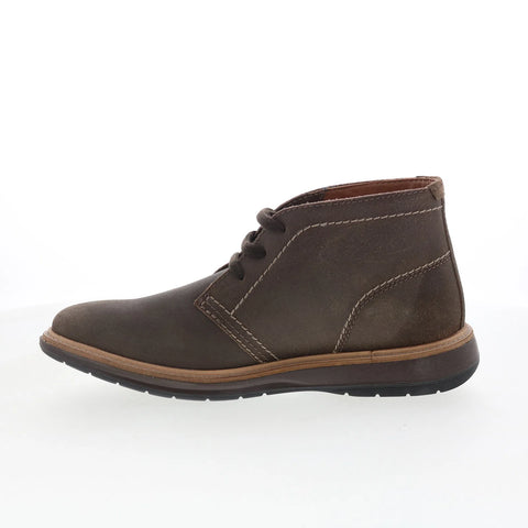 Clarks Chantry Mid 26167709 Mens Gray Leather Lace Up Chukkas Boots