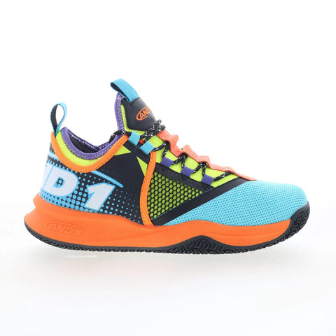 AND1 Charge TPR AD90201MMOZ Mens Blue Mesh Athletic Basketball Shoes
