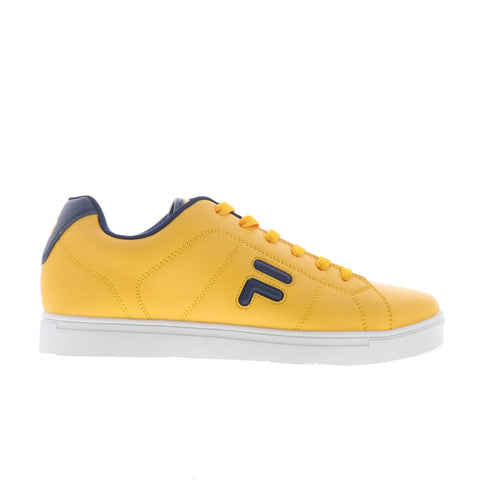 Fila Charleston 1CM00875-725 Mens Yellow Leather Lifestyle Sneakers Shoes