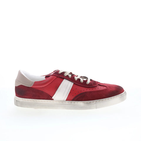 Greats Charlie GCHARLI0-GM5 Mens Red Suede Lace Up Lifestyle Sneakers Shoes