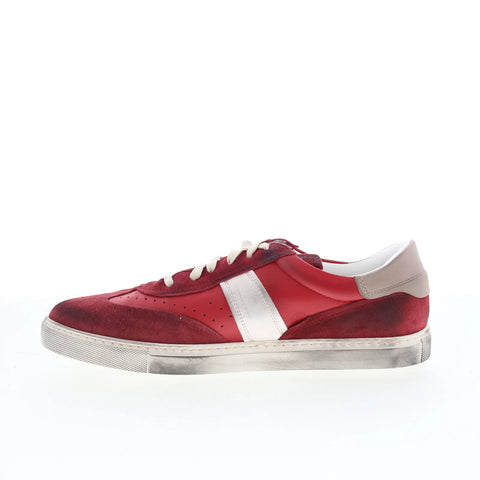 Greats Charlie GCHARLI0-GM5 Mens Red Suede Lace Up Lifestyle Sneakers Shoes