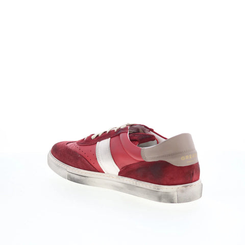 Greats Charlie GCHARLI0-GM5 Mens Red Suede Lace Up Lifestyle Sneakers Shoes