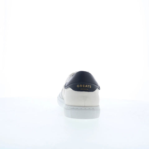 Greats Charlie GCHARLI0-L90 Mens White Leather Lifestyle Sneakers Shoes