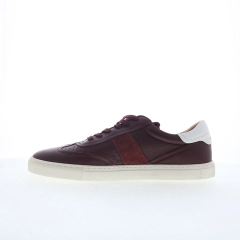 Greats Charlie GCHARLI0-U1X Mens Red Leather Lace Up Lifestyle Sneakers Shoes