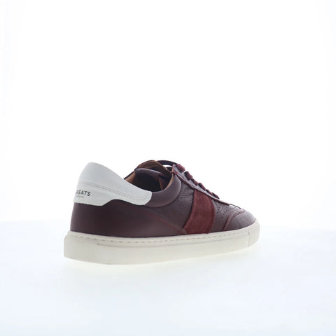 Greats Charlie GCHARLI0-U1X Mens Red Leather Lace Up Lifestyle Sneakers Shoes