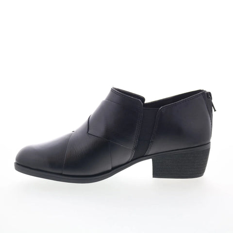 Clarks Charlten Gema 26179568 Womens Black Wide Ankle & Booties Boots
