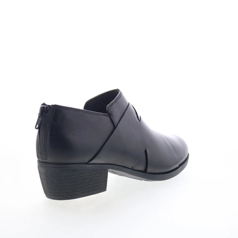 Clarks Charlten Gema 26179568 Womens Black Wide Ankle & Booties Boots