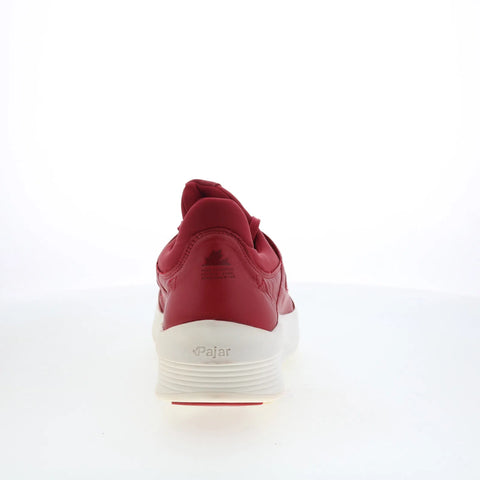 Pajar Chelsea 47071 Mens Red Leather Lace Up Lifestyle Sneakers Shoes