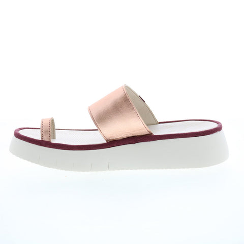 Fly London Chev CHEV316FLY-008 Womens Brown Leather Wedges Sandals Shoes