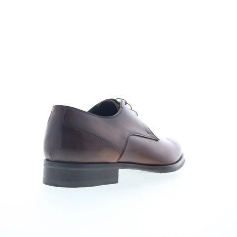 Pastori by Di Bianco Chlorus Calfskin Mens Brown Oxfords Plain Toe Shoes
