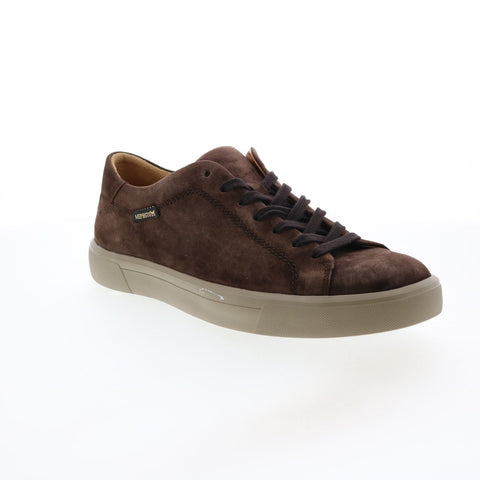 Mephisto Cristiano Mens Brown Suede Lace Up Lifestyle Sneakers Shoes