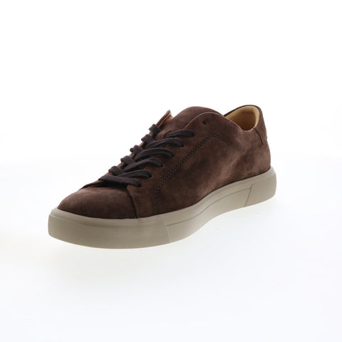 Mephisto Cristiano Mens Brown Suede Lace Up Lifestyle Sneakers Shoes