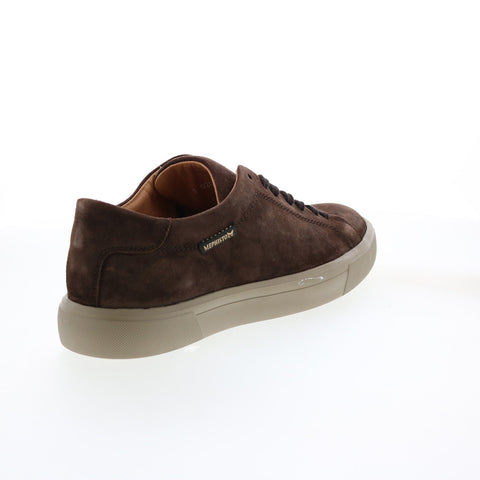 Mephisto Cristiano Mens Brown Suede Lace Up Lifestyle Sneakers Shoes